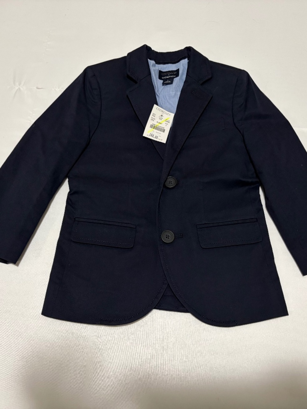 NWT Crewcuts Boys Thompson Blazer Navy Blue Chino Size 3